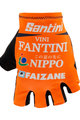 SANTINI Mănuși de ciclism fără degete - NIPPO FANTINI 2019 - portocaliu/albastru/alb