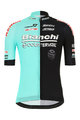 SANTINI Tricou de ciclism cu mânecă scurtă - TEAM BIANCHI 2019 - negru/turcoaz