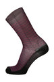 SANTINI Șosete clasice de ciclism - SOFFIO - negru/bordo