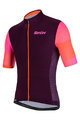 SANTINI Tricou de ciclism cu mânecă scurtă - MITO SPILLO - portocaliu/bordo/roz