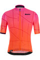 SANTINI Tricou de ciclism cu mânecă scurtă - TONO PURO - roz/bordo/portocaliu
