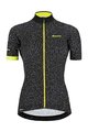 SANTINI Tricou de ciclism cu mânecă scurtă - GIADA HIP LADY - galben/negru