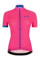 SANTINI Tricou de ciclism cu mânecă scurtă - GIADA HIP LADY - albastru/roz