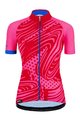SANTINI Tricou de ciclism cu mânecă scurtă - GIADA POP LADY - roz/albastru
