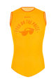 SANTINI Tricou de ciclism fără mâneci - EYES - portocaliu
