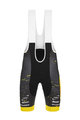 SANTINI Pantaloni scurți de ciclism cu bretele - TREK PIRELLI 2020 - galben/negru