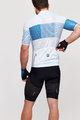 SANTINI Tricoul și pantaloni scurți de ciclism - TONO FRECCIA - negru/alb/albastru