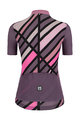 SANTINI Tricou de ciclism cu mânecă scurtă - SLEEK RAGGIO LADY - roz/mov