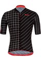 SANTINI Tricoul și pantaloni scurți de ciclism - SLEEK DINAMO - alb/negru