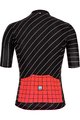 SANTINI Tricoul și pantaloni scurți de ciclism - SLEEK DINAMO - alb/negru