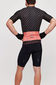 SANTINI Tricoul și pantaloni scurți de ciclism - SLEEK DINAMO - alb/negru