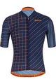 SANTINI Tricou de ciclism cu mânecă scurtă - SLEEK DINAMO - portocaliu/albastru