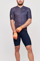 SANTINI Tricoul și pantaloni scurți de ciclism - SLEEK DINAMO - albastru
