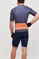 SANTINI Tricou de ciclism cu mânecă scurtă - SLEEK DINAMO - portocaliu/albastru