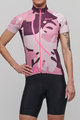 SANTINI Tricou de ciclism cu mânecă scurtă - GIADA MAUI LADY - multicolor/roz
