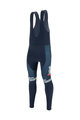 SANTINI Pantaloni de ciclism lungi cu bretele - TREK 2021 WINTER - albastru