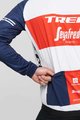 SANTINI Jachetă rezistentă la vânt de ciclism - TREK SEGAFREDO 2021 - roșu/alb/albastru