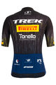 SANTINI Tricou de ciclism cu mânecă scurtă - TREK PIRELLI 2021 - negru/alb/galben