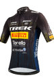 SANTINI Tricou de ciclism cu mânecă scurtă - TREK PIRELLI 2021 - negru/alb/galben