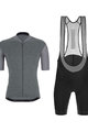 SANTINI Tricoul și pantaloni scurți de ciclism - COLORE - gri/negru
