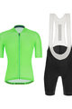 SANTINI Tricoul și pantaloni scurți de ciclism - COLORE - verde/negru