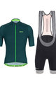 SANTINI Tricoul și pantaloni scurți de ciclism - KARMA KITE - verde/negru
