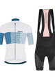 SANTINI Tricoul și pantaloni scurți de ciclism - TONO FRECCIA - negru/alb/albastru