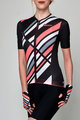SANTINI Tricou de ciclism cu mânecă scurtă - SLEEK RAGGIO LADY - negru/roz