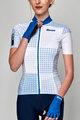 SANTINI Tricou de ciclism cu mânecă scurtă - TONO SFERA LADY - alb/albastru