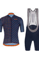 SANTINI Tricoul și pantaloni scurți de ciclism - SLEEK DINAMO - albastru