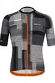 SANTINI Tricou de ciclism cu mânecă scurtă - KARMA KINETIC - portocaliu/negru/alb