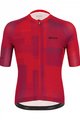 SANTINI Tricou de ciclism cu mânecă scurtă - KARMA KINETIC - bordo/roșu