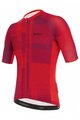 SANTINI Tricou de ciclism cu mânecă scurtă - KARMA KINETIC - bordo/roșu