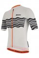 SANTINI Tricou de ciclism cu mânecă scurtă - TONO PROFILO - alb/negru/portocaliu