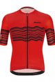 SANTINI Tricou de ciclism cu mânecă scurtă - TONO PROFILO - negru/roșu