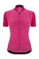 SANTINI Tricoul și pantaloni scurți de ciclism - COLORE PURO LADY - negru/roz