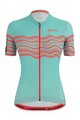 SANTINI Tricou de ciclism cu mânecă scurtă - TONO PROFILO LADY - portocaliu/albastru