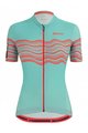 SANTINI Tricou de ciclism cu mânecă scurtă - TONO PROFILO LADY - portocaliu/albastru
