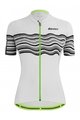SANTINI Tricou de ciclism cu mânecă scurtă - TONO PROFILO LADY - alb/negru