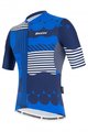 SANTINI Tricou de ciclism cu mânecă scurtă - DELTA OPTIC - alb/albastru