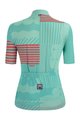 SANTINI Tricou de ciclism cu mânecă scurtă - GIADA OPTIC LADY - albastru/roz