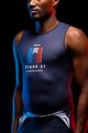 SANTINI Tricou de ciclism fără mâneci - TOUR DE FRANCE 2022 - albastru