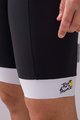 SANTINI Pantaloni scurți de ciclism cu bretele - TOUR DE FRANCE 2022 - alb/negru
