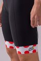 SANTINI Pantaloni scurți de ciclism cu bretele - TOUR DE FRANCE 2022 - alb/roșu/negru