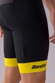 SANTINI Pantaloni scurți de ciclism cu bretele - TOUR DE FRANCE 2022 - galben/negru