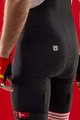 SANTINI Pantaloni scurți de ciclism cu bretele - TOUR DE FRANCE 2022 - negru/roșu