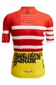 SANTINI Tricou de ciclism cu mânecă scurtă - TOUR DE FRANCE 2022 - alb/roșu/galben