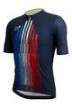 SANTINI Tricou de ciclism cu mânecă scurtă - TOUR DE FRANCE 2022 - alb/roșu/albastru