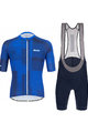 SANTINI Tricoul și pantaloni scurți de ciclism - KARMA KINETIC - albastru