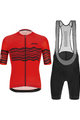 SANTINI Tricoul și pantaloni scurți de ciclism - TONO PROFILO - roșu/negru